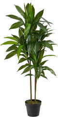 Nearly Natural 48in Artificial Dracaena with Real Touch Leaves and Multi Tonal Trunks